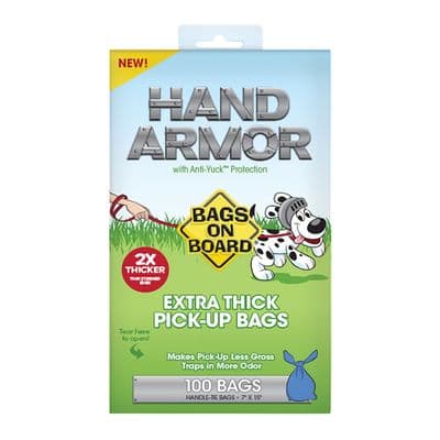 BAGS ON BOARD HAND ARMOUR 2X EXTRA THICK PICK-UP BAGS