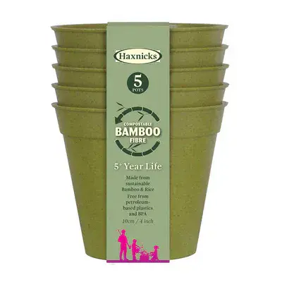 Bamboo Saucer Sage Green 4in 10cm 5pk