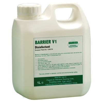 BARRIER ANIMAL HEALTH V1 DISINFECTANT