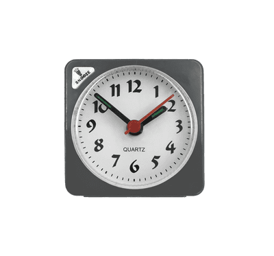 Basiks Mini Alarm Clock - Grey