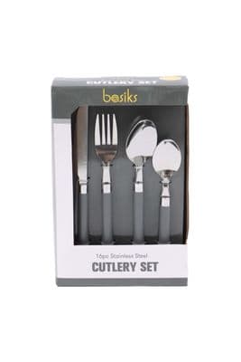 Basiks Stainless Steel Cutlery Set - 16 Piece