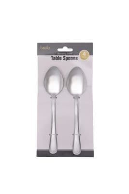 Basiks Stainless Steel Tablespoons - Pack 4