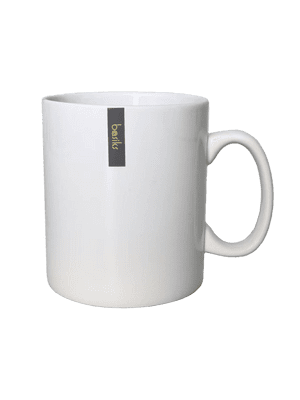 Basiks White Porcelain Builders Mug - 30oz