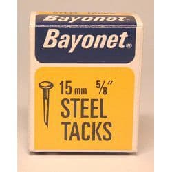 Bayonet Tacks (Fine Cut Steel) - Blue (Box Pack) - 15mm