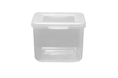 Beaufort Food Container Square Hinged Lid - 300ml Clear