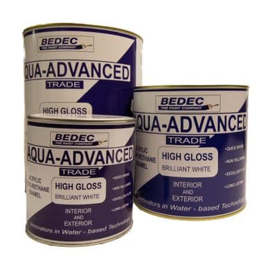 Bedec Aqua Advanced Gloss 1L - Brilliant White