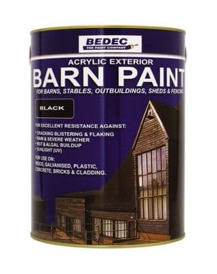 Bedec Matt Barn Paint 5L - Black