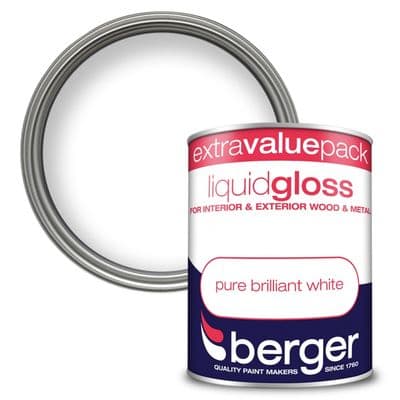 Berger Liquid Gloss 1.25L - Pure Brilliant White