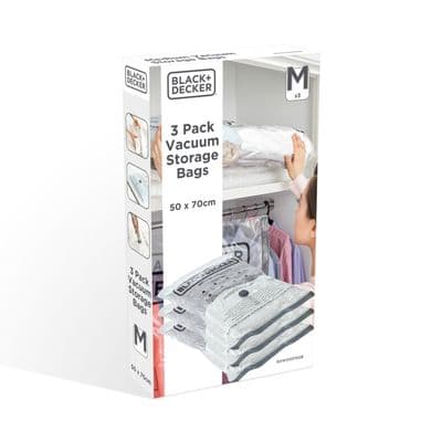 Black & Decker Vacuum Storage Bags - Medium 3 Pack