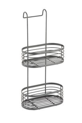 Blue Canyon 2 Tier Over Shower Screen Caddy - Grey