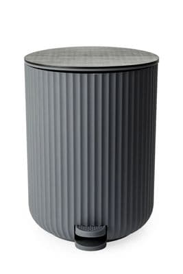 Blue Canyon Berkeley Pedal Bin 4.5L - Grey With Bamboo Lid