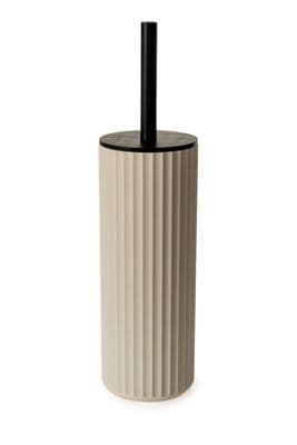 Blue Canyon Berkeley Toilet Brush - Almond With Bamboo Lid