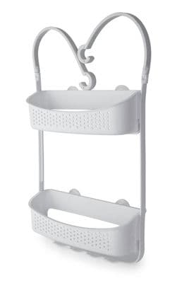 Blue Canyon Double Hanging Shower Caddy - White