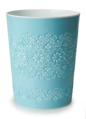 Blue Canyon Flora Waste Bin - Blue