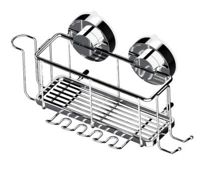 Blue Canyon Gecko Rack & Toothbrush Holder - Silver