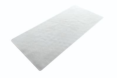Blue Canyon Rubber Bath Mat Extra Long - White