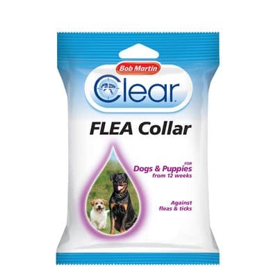 BOB MARTIN CLEAR FLEA COLLAR FOR DOGS & PUPPIES