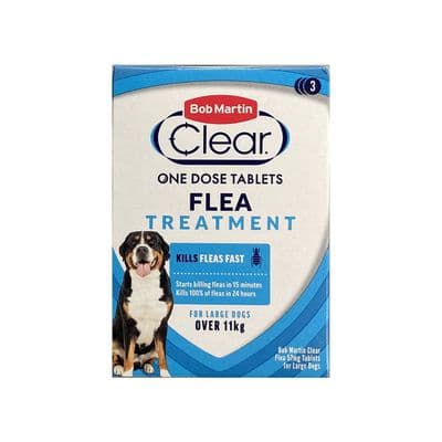 BOB MARTIN CLEAR FLEA TABLETS FOR LARGE DOGS OVER 11KG