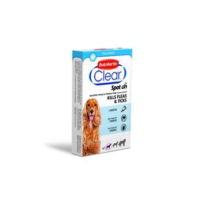 BOB MARTIN CLEAR SPOT ON FOR MEDIUM DOGS 10-20KG