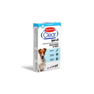 BOB MARTIN CLEAR SPOT ON FOR SMALL DOGS 2-10KG