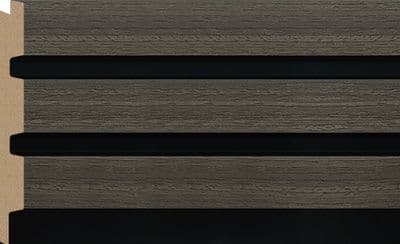 Bosco 3D Wall Panel 300mm x 12mm x 2.6m - Grey Oak