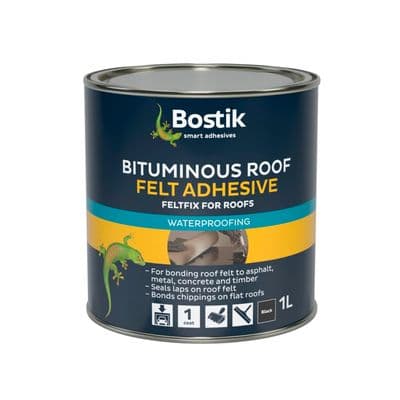 Bostik Bituminous Roof Felt Adhesive - 1L