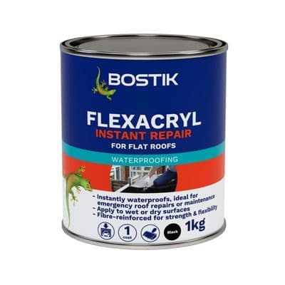 Bostik Flexacryl Instant Repair - 1kg Black