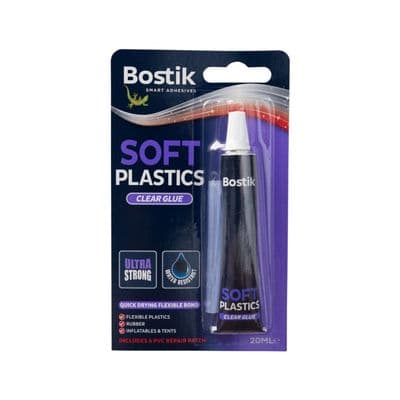 Bostik Soft Plastics Clear Adhesive - 20ml Blister