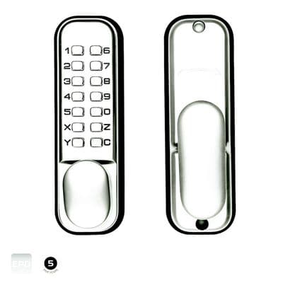 Briton Mechanical Push Button Code Lock - Brass