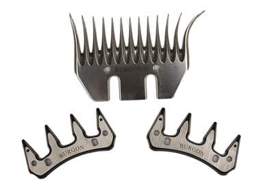 Burgon & Ball Shearing Comb & 2 Cutters - 96mm - 2 cutters