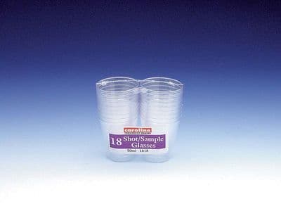 Caroline Shot/Sample Glass - 50ml, 18 Pack