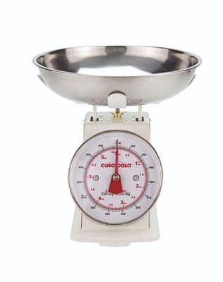 Casa & Casa Trad Mechanical Kitchen Scale - Cream