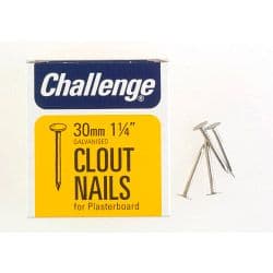 Challenge Clout - Plasterboard Nails - Galvanised (Box Pack) - 30mm