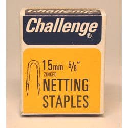 Challenge Netting Staples - Zinc Plated (Box Pack) - 15mm