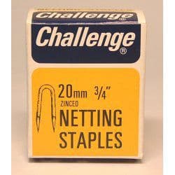 Challenge Netting Staples - Zinc Plated (Box Pack) - 20mm