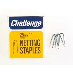 Challenge Netting Staples - Zinc Plated (Box Pack) - 25mm