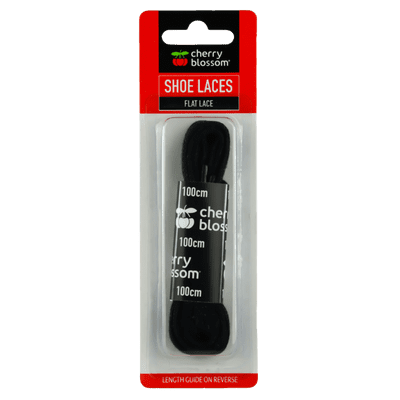 Cherry Blossom Flat Lace Black - 100cm