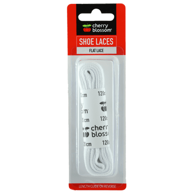 Cherry Blossom Flat Lace White - 120cm