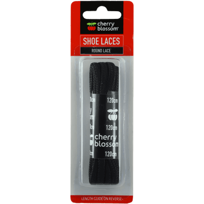 Cherry Blossom Round Lace Black - 120cm