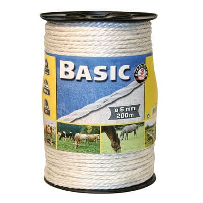 CORRAL BASIC  FENCING ROPE C/W S/STEEL WIRES 200M