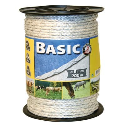 CORRAL BASIC  FENCING ROPE C/W TINNED IRON WIRES 200M