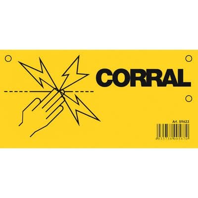 CORRAL WARNING SIGN ELECTRIC FENCE