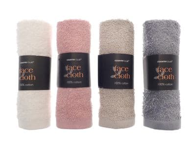 Country Club Face Cloth - Assorted