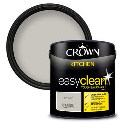 Crown Easyclean Kitchen Matt 2.5L - Grey Putty