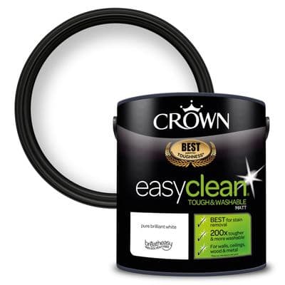 Crown Easyclean Matt 2.5L - Pure Brilliant White