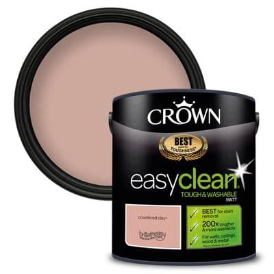 Crown Easyclean Matt Emulsion 2.5L - Powdered Clay