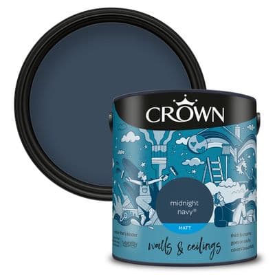 Crown Walls & Ceilings Silk 2.5L - Midnight Navy