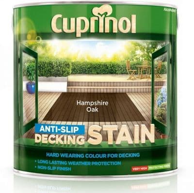 Cuprinol Anti-Slip Decking Stain 2.5L - Hampshire Oak