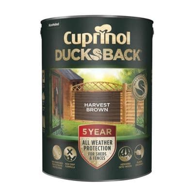 Cuprinol Ducksback 5L - Harvest Brown