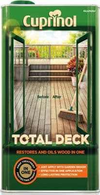 Cuprinol Total Deck Restorer & Oil 5L - Clear
